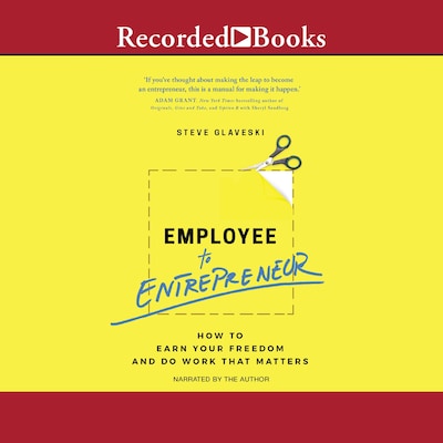 Employee to Entrepreneur – omslag til lydbogen af Steve Glaveski