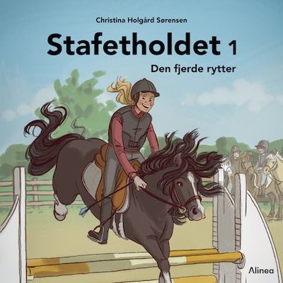 Stafetholdet, Den fjerde rytter, Rød Læseklub – omslag til lydbogen af Christina Holgård Sørensen