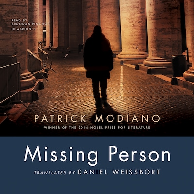 Missing Person – omslag til lydbogen af Patrick Modiano