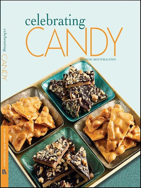 Celebrating Candy Cooking – omslag til lydbogen af Leisure Arts