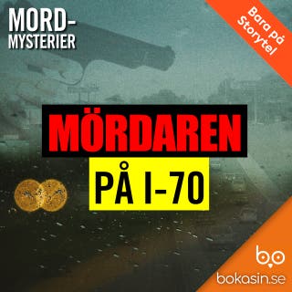 Mördaren på I-70 – omslag till ljudboken av Bokasin