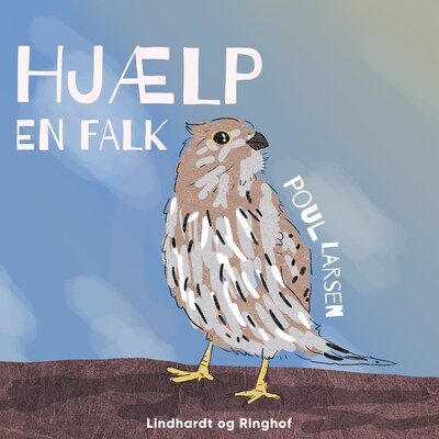 Hjælp en falk – omslag til lydbogen af Poul Larsen