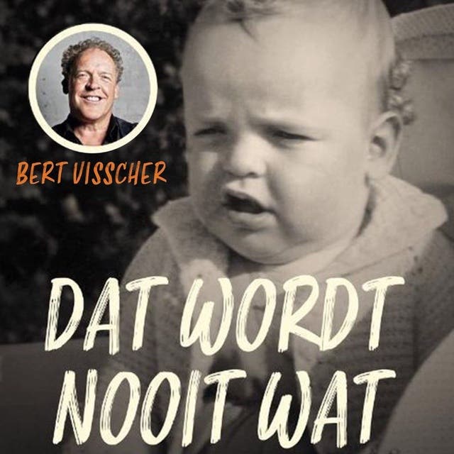 Dat wordt nooit wat – omslag van het luisterboek van Bert Visscher