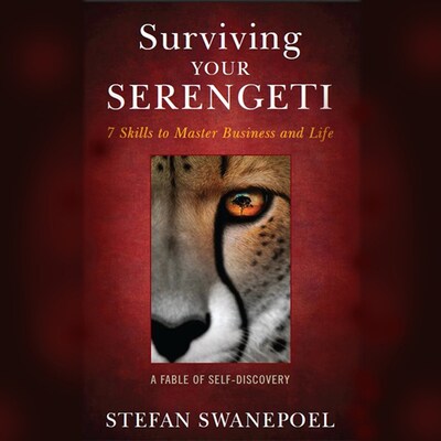 Surviving Your Serengeti – omslag til lydbogen af Stefan Swanepoel