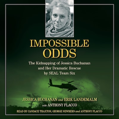 Impossible Odds – omslag van het luisterboek van Jessica Buchanan, Erik Landemalm, Anthony Flacco