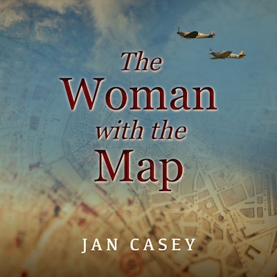 The Woman With the Map – omslag til lydbogen af Jan Casey