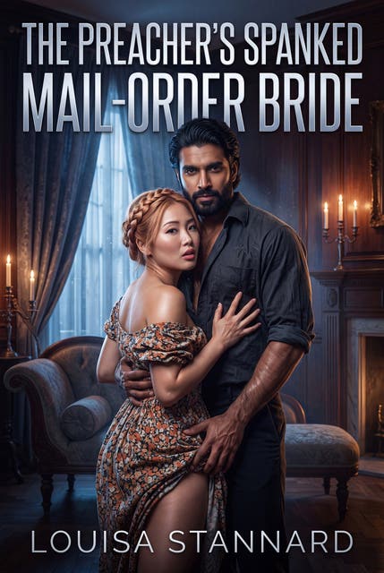 The Preacher's Spanked Mail-Order Bride: Frontier Erotic Corporal Punishment Romance – omslag til lydbogen af Louisa Stannard