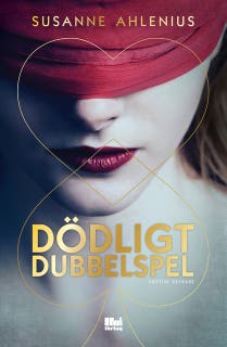 Dödligt dubbelspel – omslag till ljudboken av Susanne Ahlenius