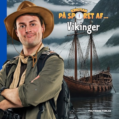 Kristian på sporet af vikinger – omslag til lydbogen af Kristian Gintberg
