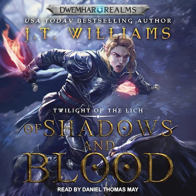 Of Shadows and Blood – omslag til lydbogen af J.T. Williams