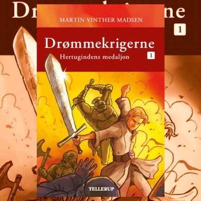 Drømmekrigerne #1: Hertugindens medaljon – omslag til lydbogen af Martin Vinther Madsen
