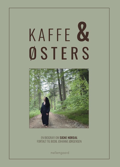 KAFFE & ØSTERS – omslag til lydbogen af Bodil Johanne Jørgensen, Signe Nordal