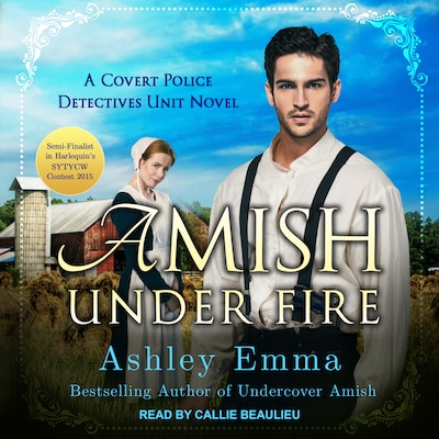 Amish Under Fire – omslag til lydbogen af Ashley Emma