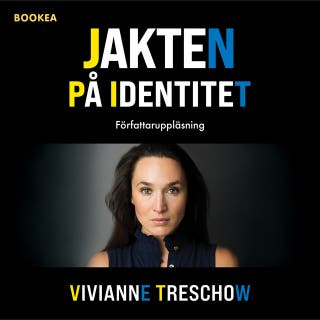 Jakten på identitet – omslag till ljudboken av Vivianne Treschow