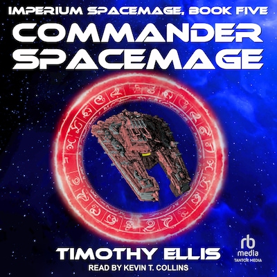 Commander Spacemage – omslag til lydbogen af Timothy Ellis