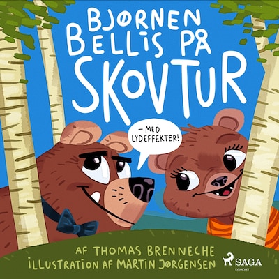 Bjørnen Bellis på skovtur – omslag til lydbogen af Thomas Banke Brenneche