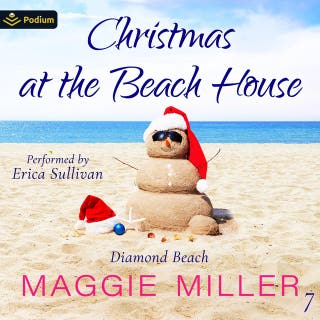 Christmas at the Beach House: Diamond Beach, Book 7 – omslag till ljudboken av Maggie Miller