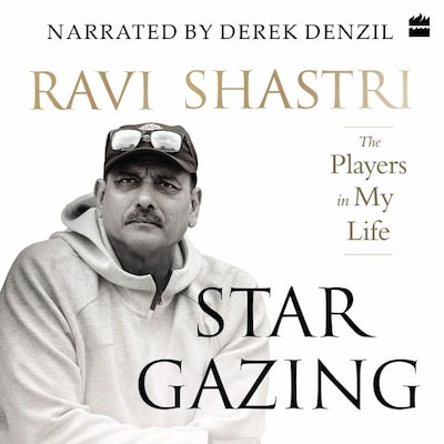 Stargazing – omslag van het luisterboek van Ravi Shastri, Ayaz Memon