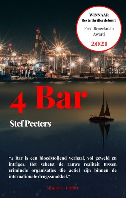 4 Bar – omslag van het luisterboek van Stef Peeters