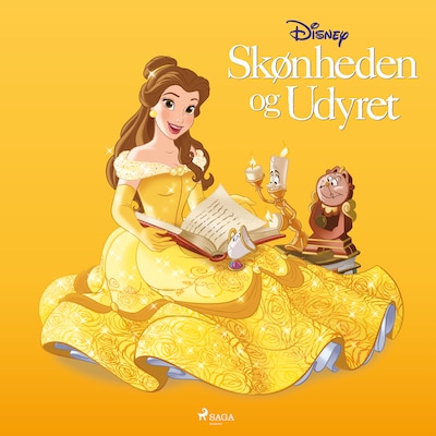 Skønheden og udyret – omslag til lydbogen af Disney