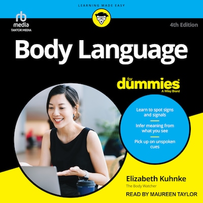 Body Language For Dummies, 4th Edition – omslag til lydbogen af Elizabeth Kuhnke