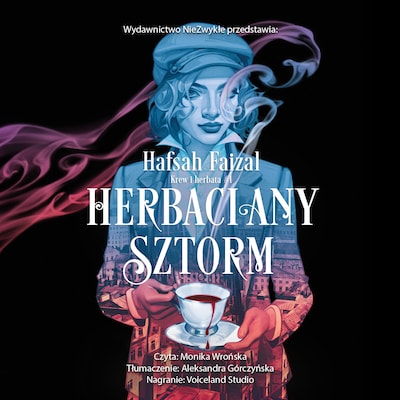 Herbaciany sztorm – okładka audiobooka, autor Hafsah Faizal