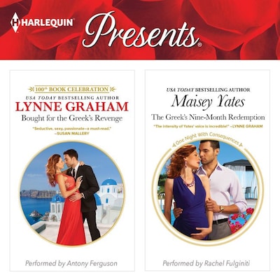 Bought for the Greek's Revenge / The Greek's Nine-Month Redemption – omslag van het luisterboek van Maisey Yates, Lynne Graham