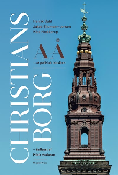 Christiansborg A-Å – omslag til lydbogen af Henrik Dahl, Jacob Ellemann-Jensen, Nick Hækkerup