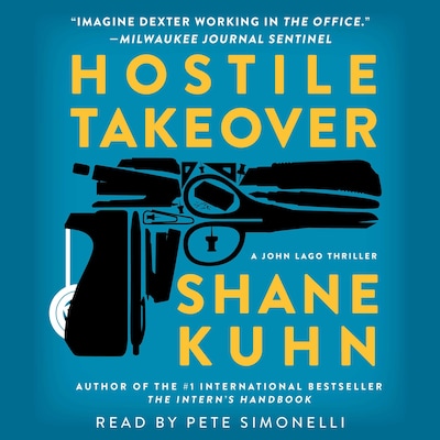 Hostile Takeover – omslag til lydbogen af Shane Kuhn