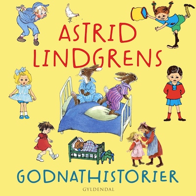 Astrid Lindgrens godnathistorier – omslag til lydbogen af Astrid Lindgren