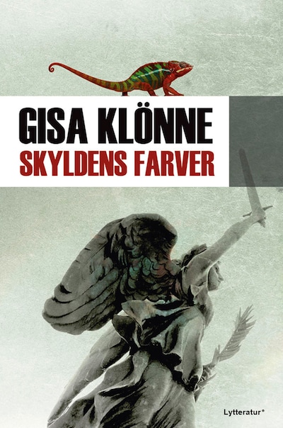 Skyldens farver – omslag til lydbogen af Gisa Klönne