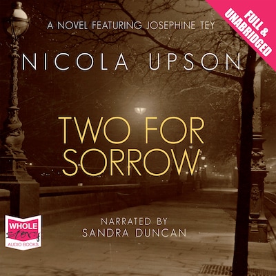 Two for Sorrow – omslag til lydbogen af Nicola Upson