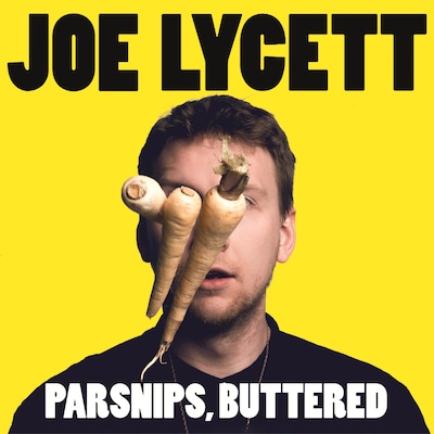 Parsnips, Buttered – omslag til lydbogen af Joe Lycett