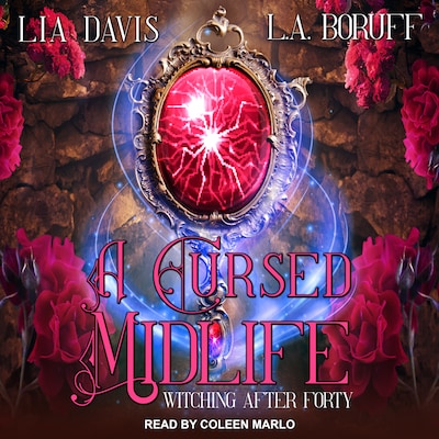 A Cursed Midlife – omslag til lydbogen af Lia Davis, L.A. Boruff