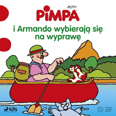 Pimpa i Armando wybierają się na wyprawę – okładka audiobooka, autor Altan