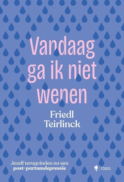 Vandaag ga ik niet wenen: Jezelf terugvinden na een postpartum depressie – omslag van het luisterboek van Friedl Teirlinck