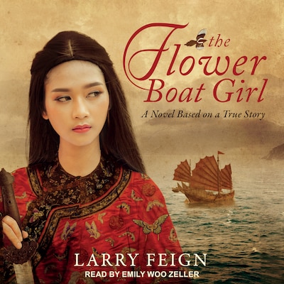 The Flower Boat Girl – omslag til lydbogen af Larry Feign