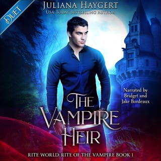 The Vampire Heir – omslag till ljudboken av Juliana Haygert