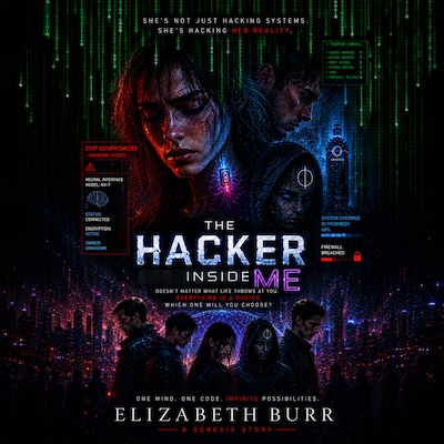 The Hacker Inside Me – omslag til lydbogen af Elizabeth Burr