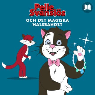 Pelle Svanslös och det magiska halsbandet – omslag till ljudboken av Embla Sue Panova