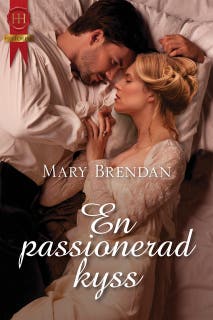 En passionerad kyss – omslag till ljudboken av Mary Brendan