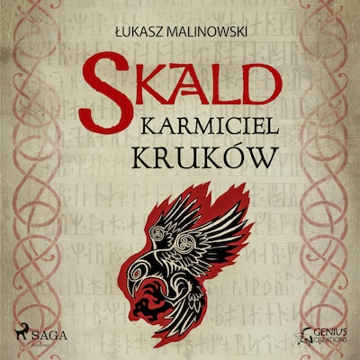 Skald I: Karmiciel kruków – okładka audiobooka, autor Łukasz Malinowski