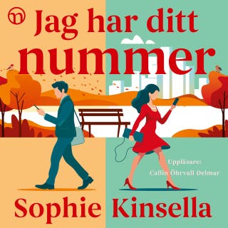 Jag har ditt nummer – omslag till ljudboken av Sophie Kinsella