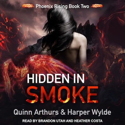 Hidden in Smoke – omslag til lydbogen af Harper Wylde, Quinn Arthurs
