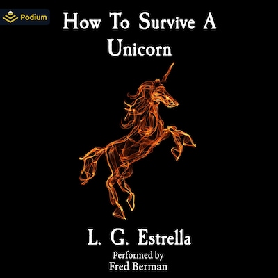 How to Survive a Unicorn – omslag til lydbogen af L.G. Estrella