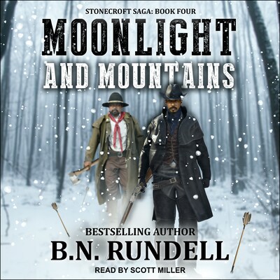 Moonlight and Mountains – omslag til lydbogen af B.N. Rundell