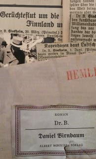 Dr B – omslag till ljudboken av Daniel Birnbaum