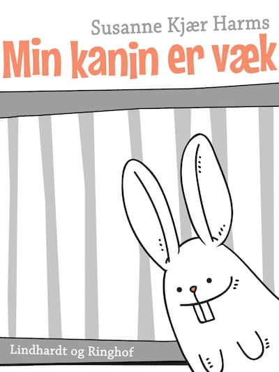 Min kanin er væk – omslag til lydbogen af Susanne Kjær Harms