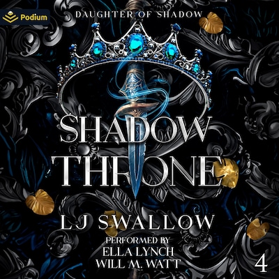 Shadow Throne – omslag til lydbogen af LJ Swallow