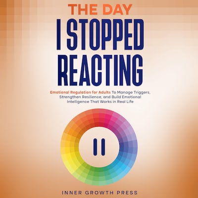 The Day I Stopped Reacting – omslag til lydbogen af Inner Growth Press